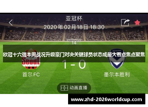 欧冠十六强本周战况升级豪门对决关键球员状态成最大看点焦点聚焦 欧冠十六强本周战况升级豪门对决关键球员状态成最大看点焦点聚焦